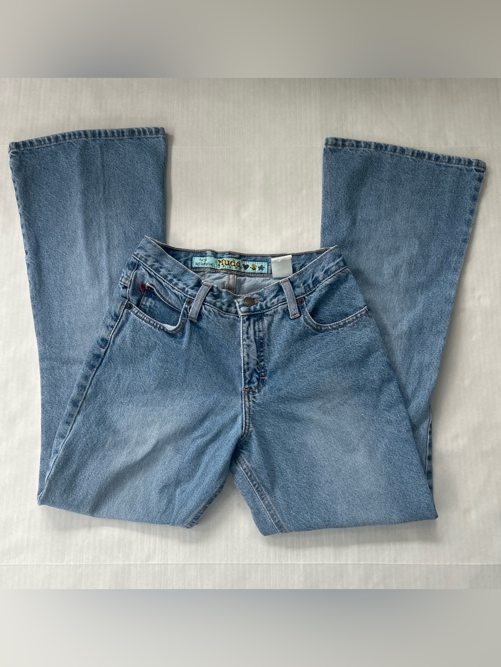 Vintage Y2K Mudd Mid-Rise Blue Flare Jeans Junior’s Size 3